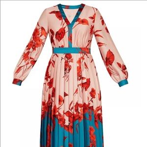 TED BAKER KAROLYN Fantasia Floral Midi Dress